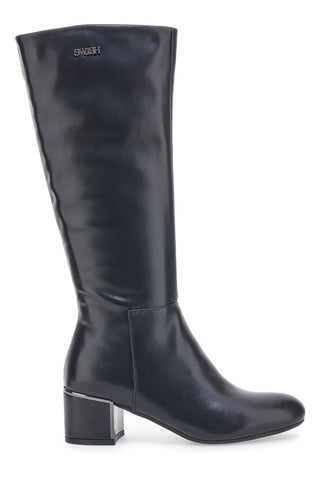 Schwarze Swish 21-Stiefel mit Absatz