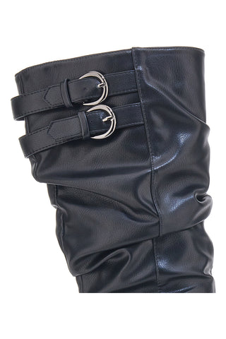 Stiefel mit gekräuseltem Obermaterial Cafè Kosten 1504