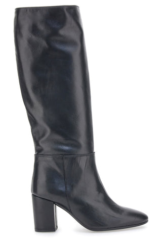 Pittarello Look 701 Absatzstiefel aus schwarzem Echtleder
