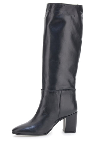 Pittarello Look 701 Absatzstiefel aus schwarzem Echtleder