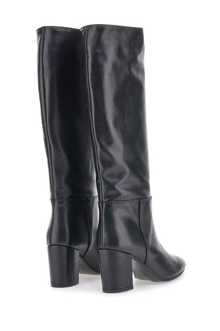 Pittarello Look 701 Absatzstiefel aus schwarzem Echtleder