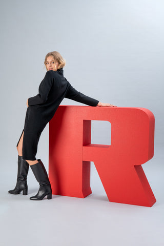 Pittarello Look 701 Absatzstiefel aus schwarzem Echtleder