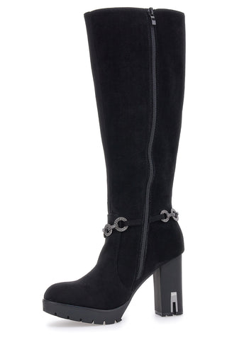 Schwarze Stiefel mit Absatz Mon Dieu 262534