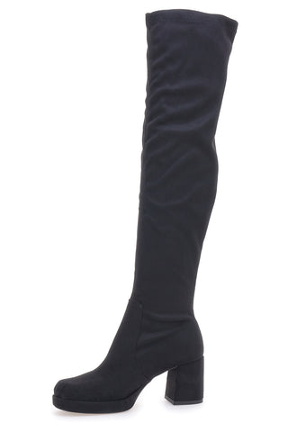 Pittarello Couture Schwarze Overknee-Stiefel für Damen mit Absatz 43105