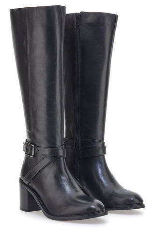 Pittarello Rock Hohe schwarze Stiefel 6744