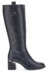 Schwarze Stiefel mit Absatz The First 394