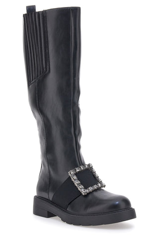 Stivali Alti Neri Dame Rose 845