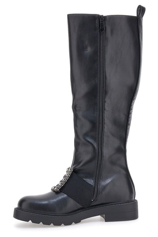 Stivali Alti Neri Dame Rose 845