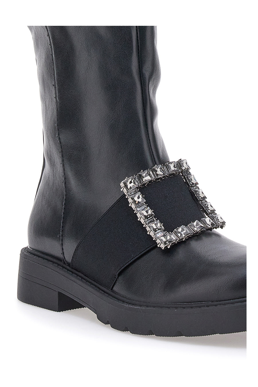 Stivali Alti Neri Dame Rose 845