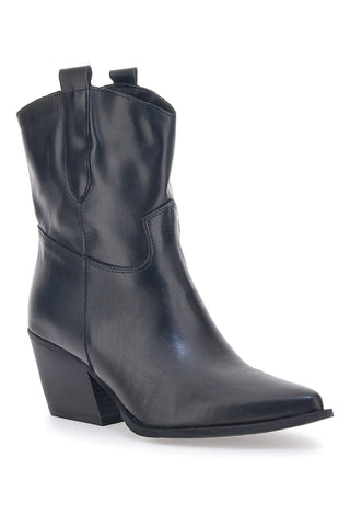 Stivali Camperos Neri Vera Pelle Pittarello Love 922TEX