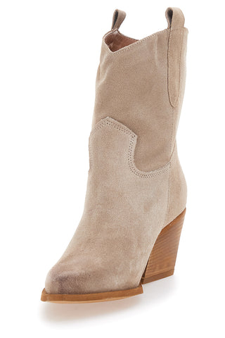 Stivali Camperos Beige Vera Pelle Pittarello Love 922TEX