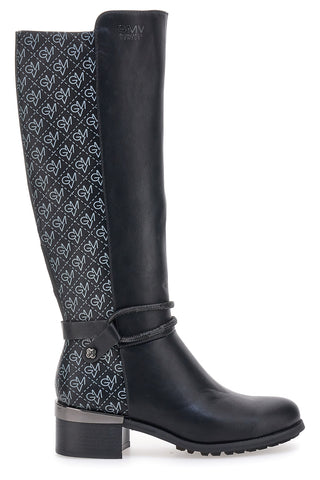 Schwarze Stiefel mit Riemen GIANMARCO VENTURI SV0194