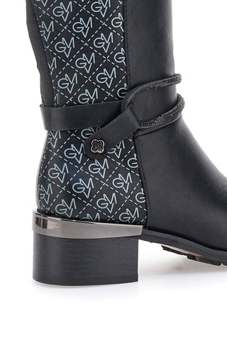 Schwarze Stiefel mit Riemen GIANMARCO VENTURI SV0194