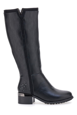 GIAN MARCO VENTURI SV0183 Hohe schwarze Stiefel