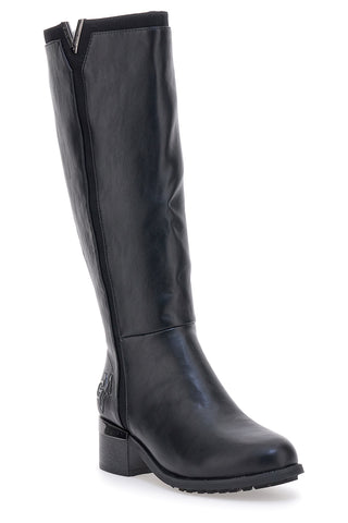 GIAN MARCO VENTURI SV0183 Hohe schwarze Stiefel