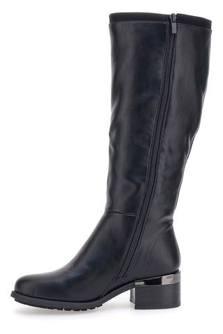 GIAN MARCO VENTURI SV0183 Hohe schwarze Stiefel