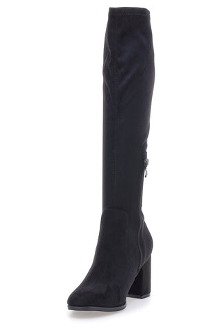 Stivali neri Alti al Ginocchio con Tacco a Blocco LE HAVRE PARIS 1241