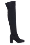 Schwarze kniehohe Stiefel LE HAVRE PARIS 1243