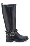 Schwarze Stiefel mit Knöchelriemen Me&Me 1216