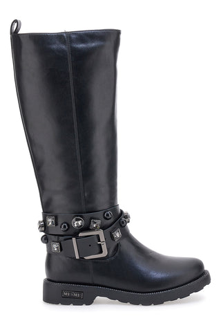 Stivali Neri con Cinturino alla Caviglia Me&Me 1216