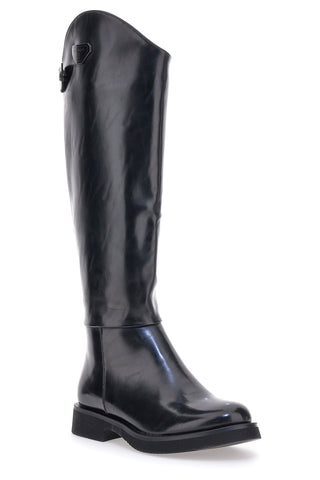 Schwarze Stiefel mit seitlichem Logo LAURA BIAGIOTTI 8776