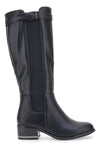 Schwarze First Lady-Stiefel mit Gummizug RQ23WY3