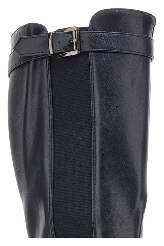 Schwarze First Lady-Stiefel mit Gummizug RQ23WY3