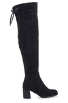 Schwarze Overknee-Stiefel mit Absatz Le Havre Paris KSLTZ3013