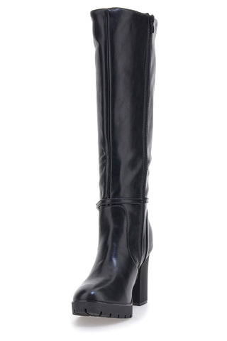 THE FIRST 6Y20866Y862G Schwarze Stiefel mit hohem Absatz