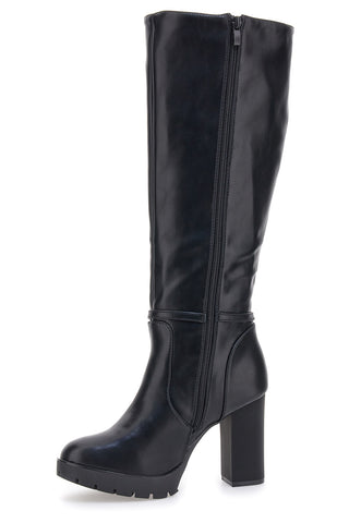 THE FIRST 6Y20866Y862G Schwarze Stiefel mit hohem Absatz