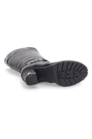 THE FIRST 6Y20866Y862G Schwarze Stiefel mit hohem Absatz