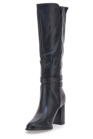 Schwarze Stiefel mit hohen Absätzen ENERGY 373
