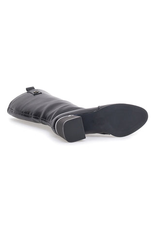 THE FIRST 499 Schwarze spitze High Heel Stiefel