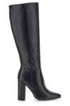 Schwarze kniehohe Stiefel mit hohem Absatz THE FIRST 500
