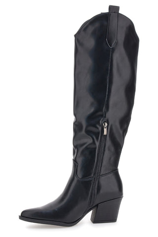 Stivali neri texani con tacco medio Cafè Cost RQ055