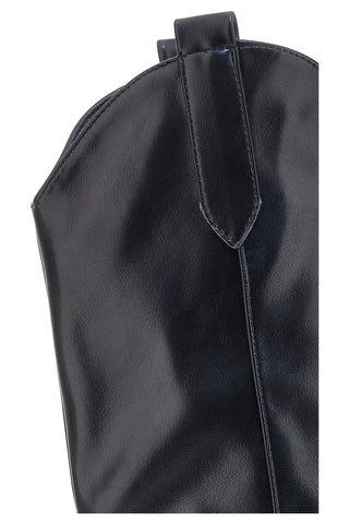 Stivali neri texani con tacco medio Cafè Cost RQ055