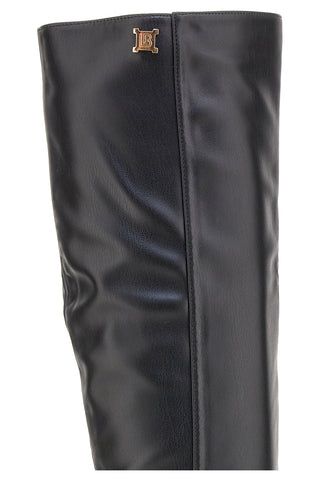 Stivali alti neri con dettagli dorati Laura Biagiotti 8366M