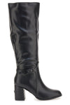 Laura Biagiotti 9416 schwarze Stiefeletten mit Blockabsatz und Riemen