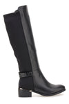 Stivali alti neri con fascia elastica Laura Biagiotti 9310