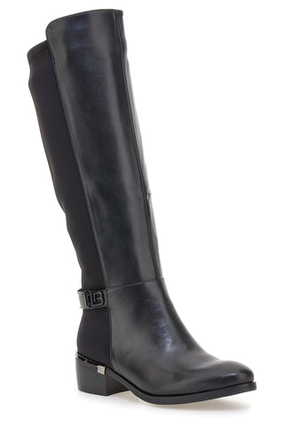 Stivali alti neri con fascia elastica Laura Biagiotti 9310