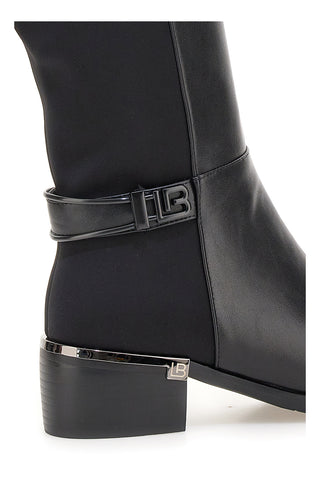 Stivali alti neri con fascia elastica Laura Biagiotti 9310
