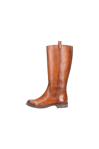 Bagatt D11AFS3J4000 Hohe Stiefel aus warmem braunem Leder mit Reißverschluss