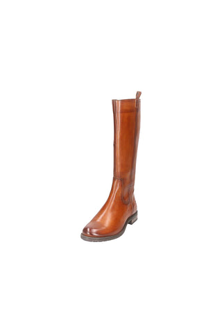 Stivali alti marroni in pelle caldi con zip Bagatt D11AFS3J4000