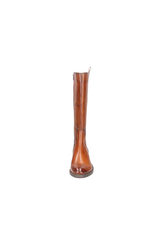 Stivali alti marroni in pelle caldi con zip Bagatt D11AFS3J4000