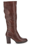 Cafè Cost 16807215 braune Stiefel mit hohem Absatz und gezackter Sohle