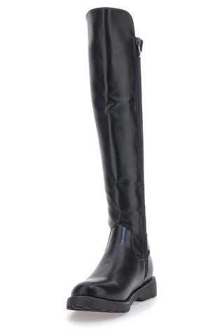 Stivali neri con fibbia laterale e fascia elastica ME & ME 3003