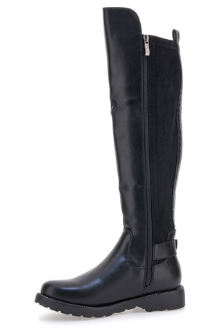 Stivali neri con fibbia laterale e fascia elastica ME & ME 3003