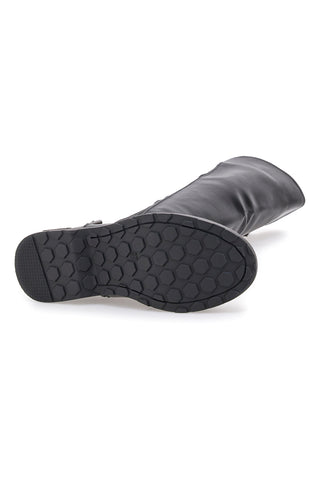 Stivali neri con fibbia laterale e fascia elastica ME & ME 3003