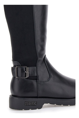 Stivali neri con fibbia laterale e fascia elastica ME & ME 3003