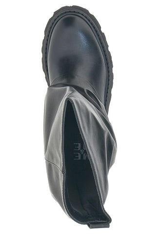 Stivali neri con gambale morbido e suola alta Me & Me 3021